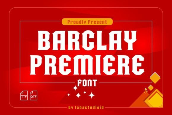 Barclay Premiere Font Review for Athletic Branding