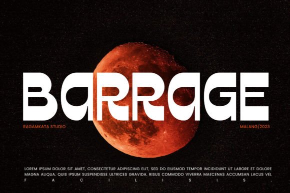 Barrage Font: Bold Sans Serif for Modern Branding