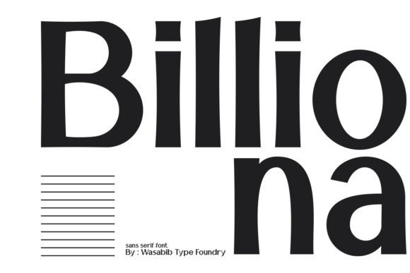 Billiona Font: Modern Sans Serif for Digital Design