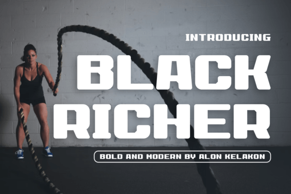Black Richer Font Review for Handmade Labels and Merch