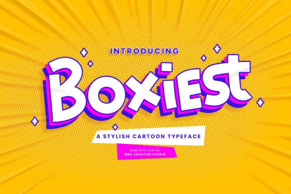 Boxiest Font for Playful Crafts and Product Labels