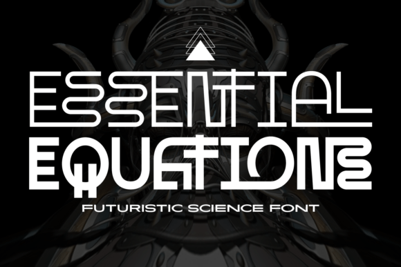 Essential Equations: A Futuristic Sans Serif Font for Modern Marketing Design