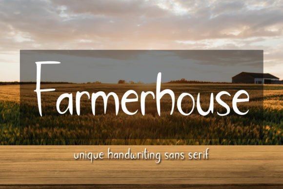 Farmerhouse Font for Editorial Design and Branding