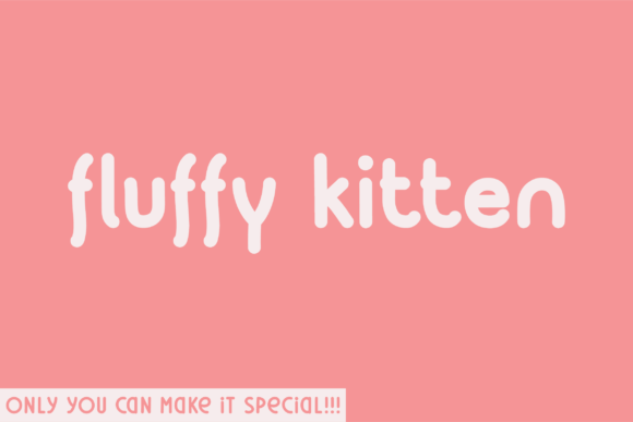 Fluffy Kitten Font: Vintage Serif for Handmade Crafts