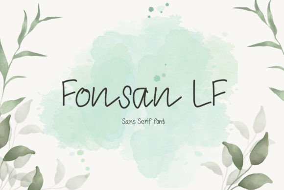 Fonsan Lf: A Playful Handwritten Font for Small Business Branding