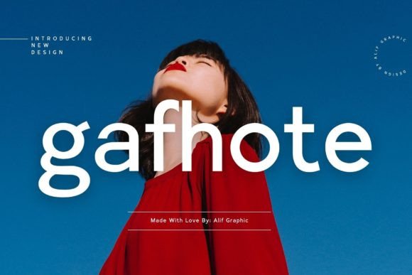 Gafhote Font: Modern Sans Serif for Digital Branding