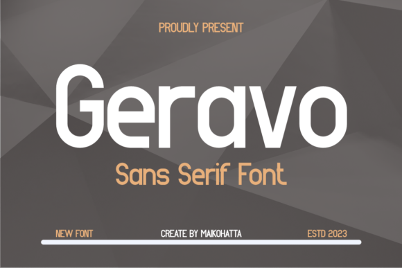 Geravo: A Clean Sans Serif Font for Crafters and Product Designers