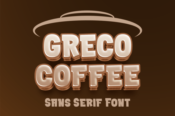 Greco Coffee: A Bold Sans Serif Font for Playful Editorial Design