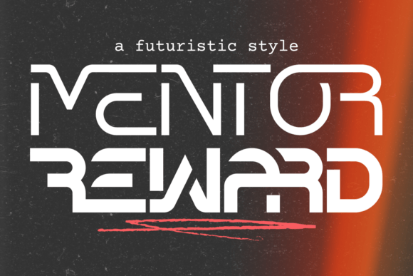 Mentor Reward: A Futuristic Font for Modern Campaign Design