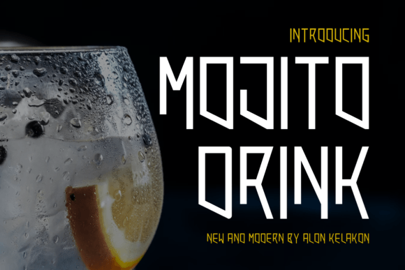 Mojito Drink Font: Assertive Serif Typography for Web Design