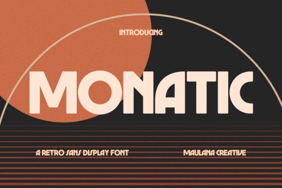 Monatic Font: Retro Sans Serif for Handmade Labels