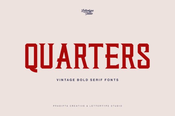 Quarters Font: Bold Serif Typography for Editorial Design