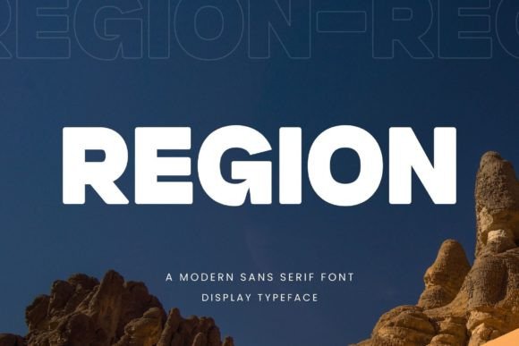 Region Font: A Modern Sans Serif for Handmade Labels, Invitations, and Creative Crafts