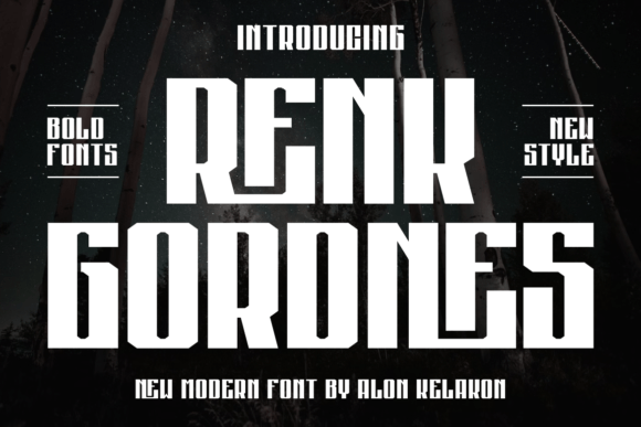 Renk Gordnes Font for Elegant Handmade Products