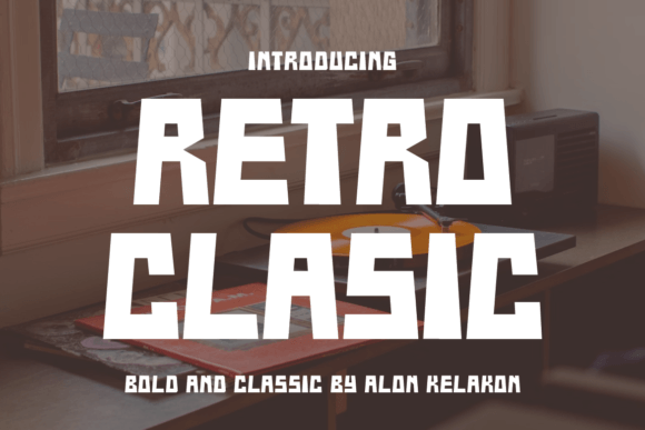 Retro Clasic Font: Bold Serif Typography for Digital Campaigns