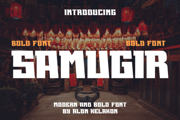 Samugir Font: Bold Serif Typography for Editorial Design