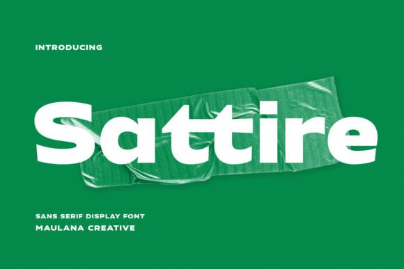 Sattire Font: Bold Sans Serif for Modern Crafts