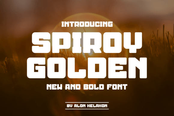Spiroy Golden: A Playful Sans Serif Font for Creative Designers