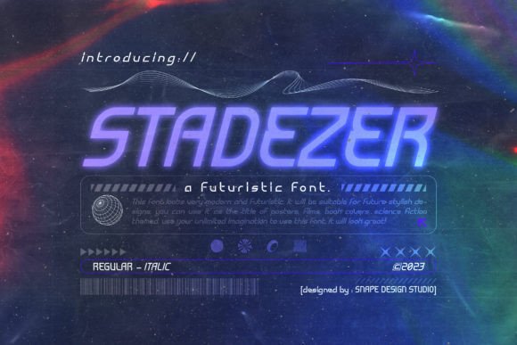 Stadezer: The Futuristic Font for Modern Campaign Typography