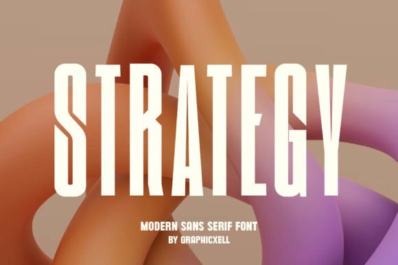 Strategy Font: Minimalist Sans Serif for Editorial Design