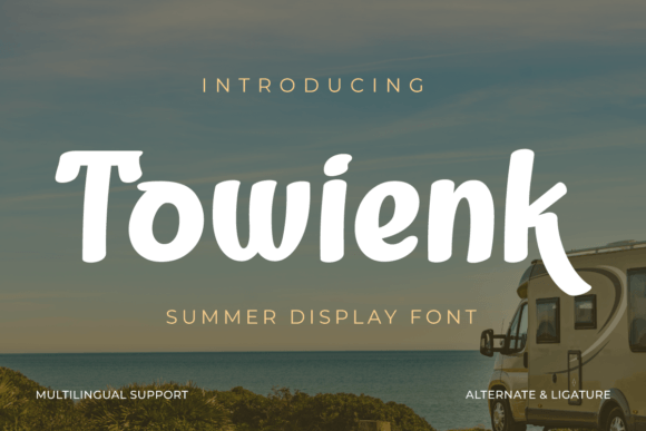 Towienk Font: Summer Style for Business Branding