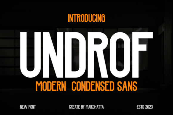 Undrof Font: How a Slim Sans Serif Typeface Can Elevate Your Brand