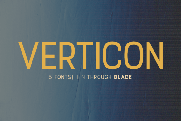 Verticon: A Modern Sans Serif Font for Elegant Branding Projects